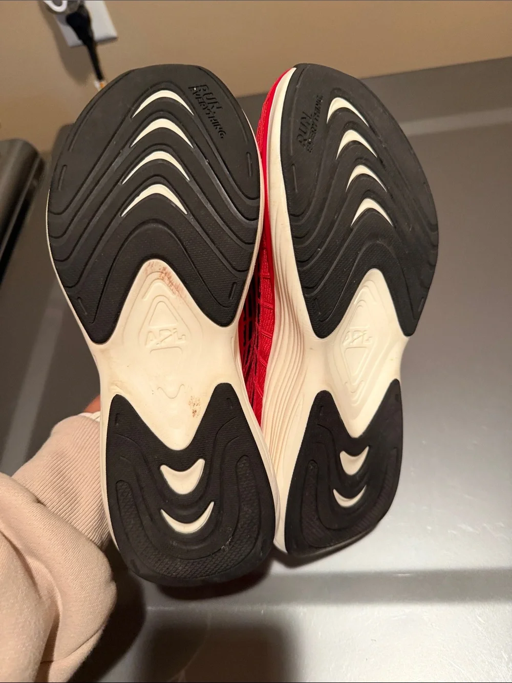 APL Women's Techloom Zipline Athletic Sneakers in Red, Black & White